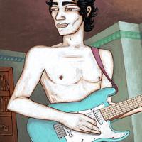 HUGO, acryl/carton 30x40cm