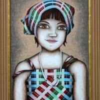 PORTRAIT, acryl/carton 40x50cm