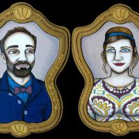 Couple, 2 acryl/carton 33x45cm