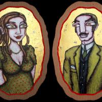 COUPLE, 2 acryl/carton 42x60cm