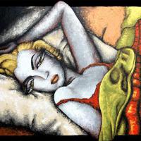 MARILYN 2, acryl/toile 46x55cm
