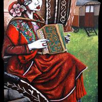 ODILE, Rf odile bailloeul acryl/toile 54x73cm