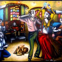 MANOUCHE 2, acryl/toile 160x130cm