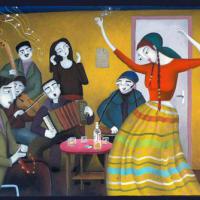 MANOUCHE, acryl/toile 150x100cm