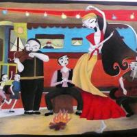 TZIGANE, acryl/toile 100x80cm