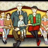 PORTRAIT DE FAMILLE, acryl/toile 92x65cm