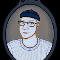 PORTRAIT, acryl/médium 23x32cm